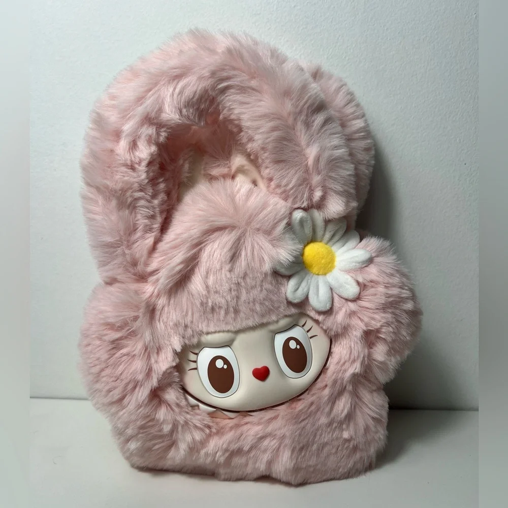Pop Mart Pop Land The Monsters Mokoko Labubu Plush Flower Crossbody Bag Purse